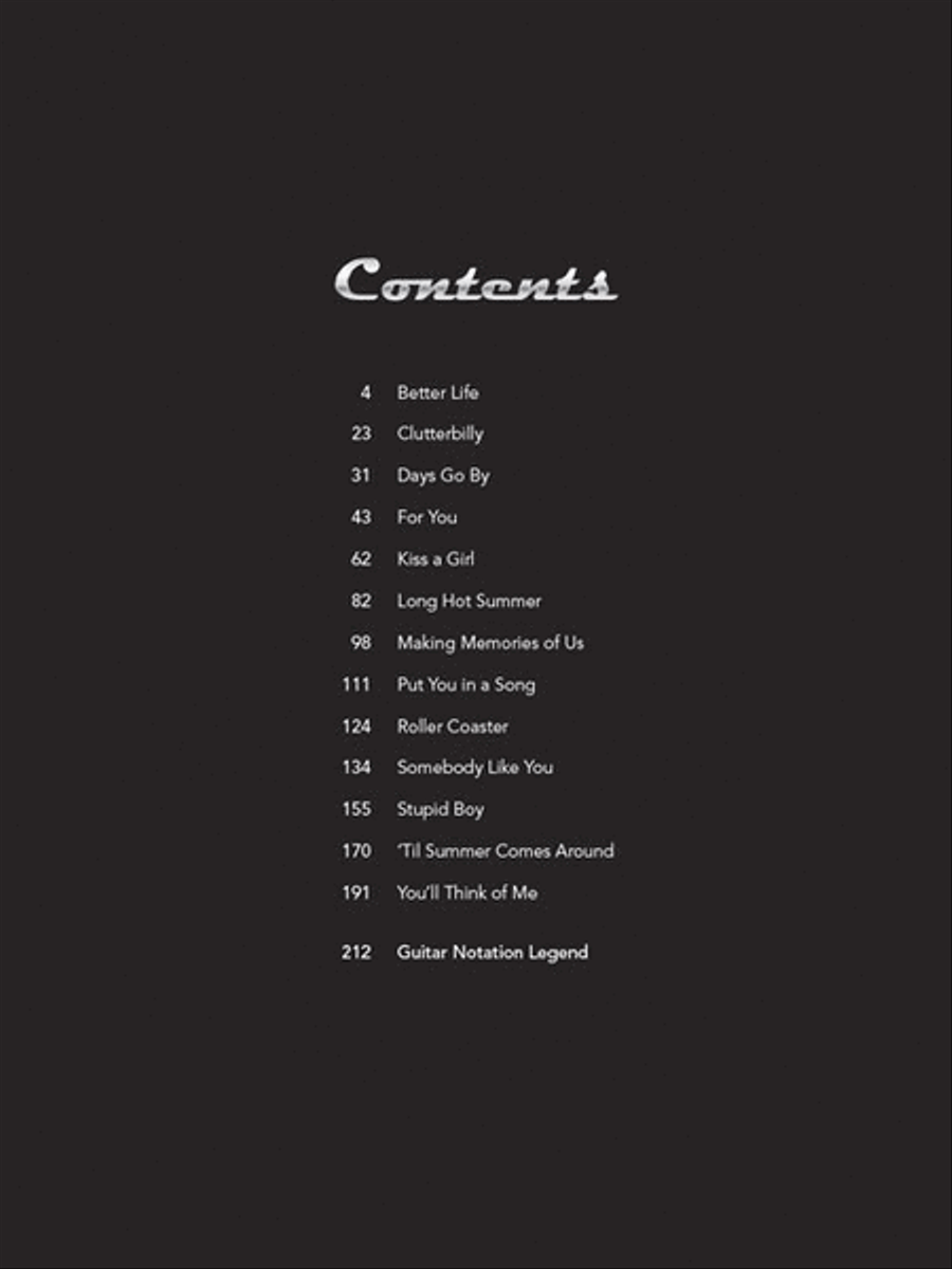 Keith Urban – Guitar Anthology Electric Guitar scores gallery preview page 2
