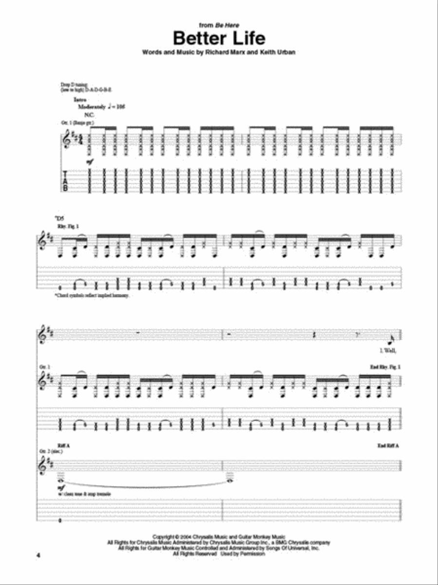 Keith Urban – Guitar Anthology Electric Guitar scores gallery preview page 3