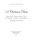 12 Christmas Duets for Clarinets