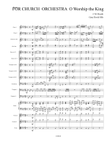 For Church Orchestra O Worship the King