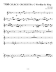 Clarinet O Worship the King for Church Orchestra