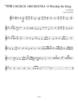For Church Orcchestra O Worship the King Horn in F 1