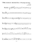 For Church Orchestra O Worship the King Trombone