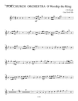 For Church Orchestra O Worship the King Trumpet 1