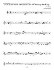 For Church Orchestra O Worship the King Trumpet 2