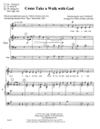 Come Take a Walk with God -- organ