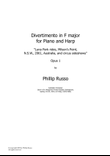 Divertimento in F major for Piano and Harp, Opus 1: 