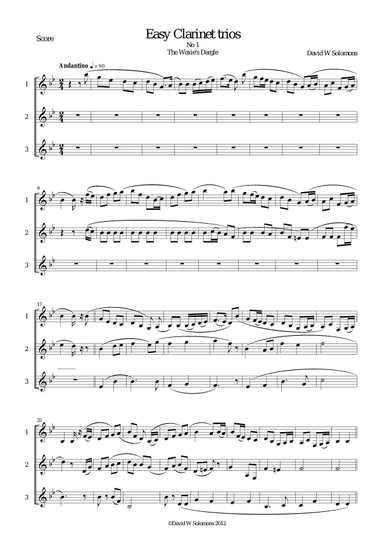 15 easy clarinet trios
