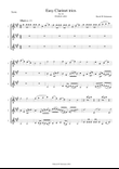 Drunken sailor for clarinet trio