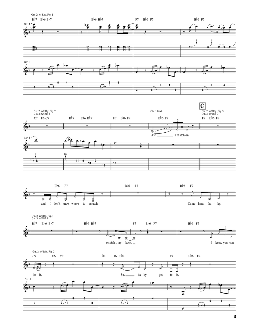 Baby, Scratch My Back Baby, Scratch My Back Acoustic Guitar scores gallery preview page 3