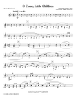 O Come, Little Children - Bb Clarinet 1 & 2