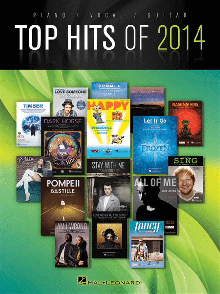 Top Hits of 2014 Piano, Vocal, Guitar scores gallery preview page 1