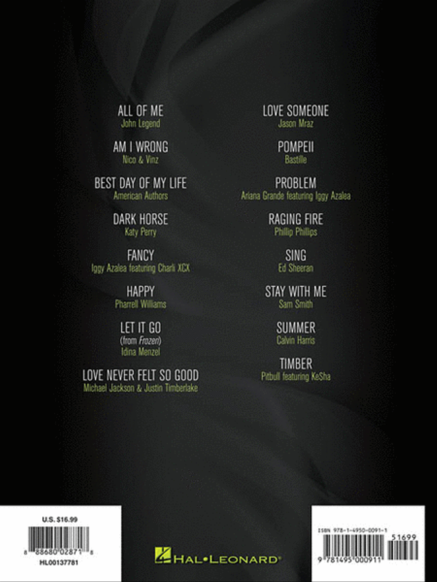Top Hits of 2014 Piano, Vocal, Guitar scores gallery preview page 2