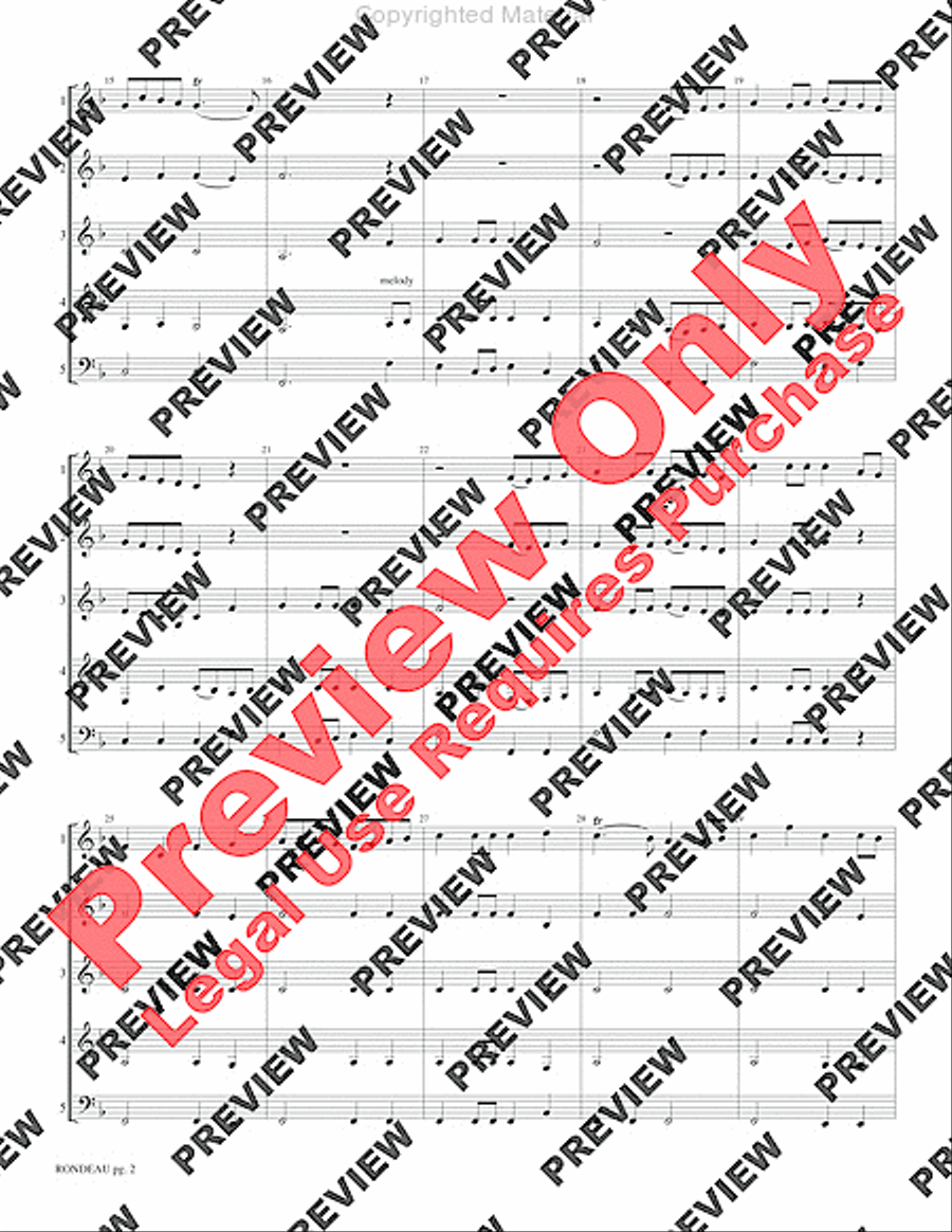 Rondeau Rondeau Woodwind Ensemble scores gallery preview page 4