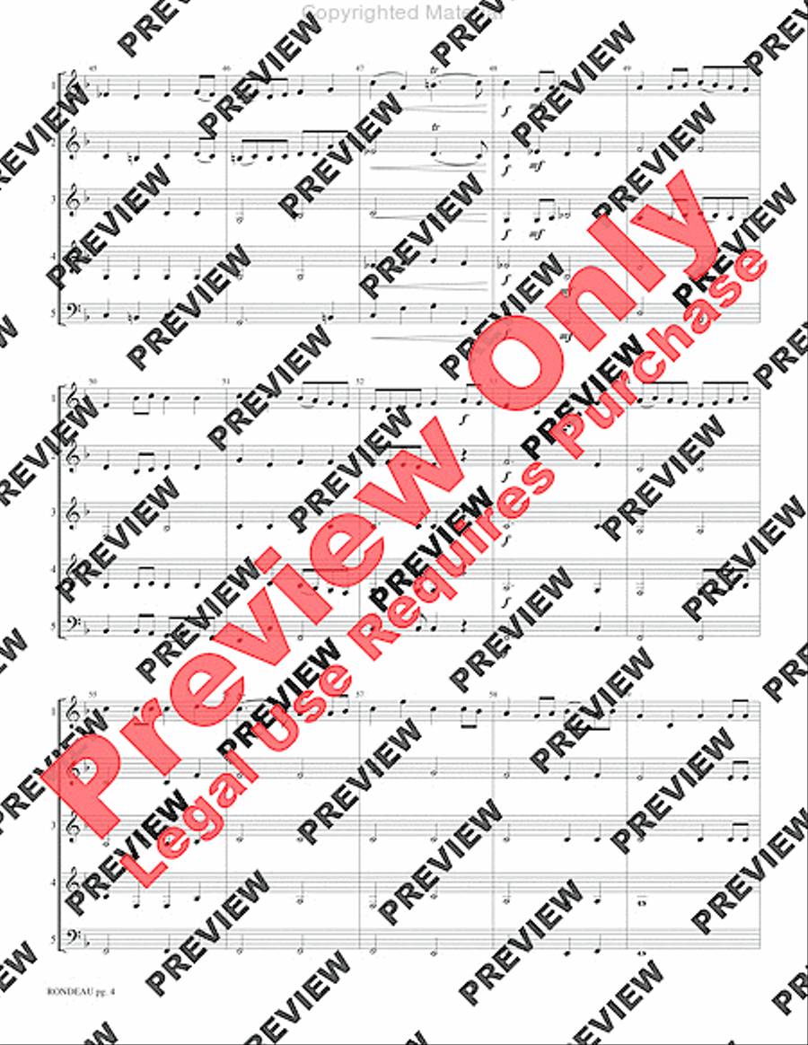 Rondeau Rondeau Woodwind Ensemble scores gallery preview page 6