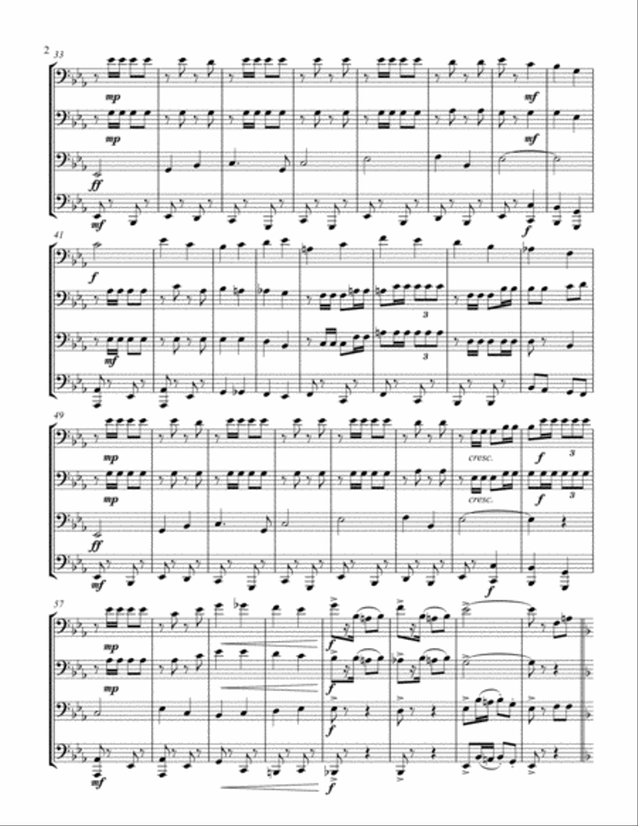 Armed Forces Medley Euphonium scores gallery preview page 2