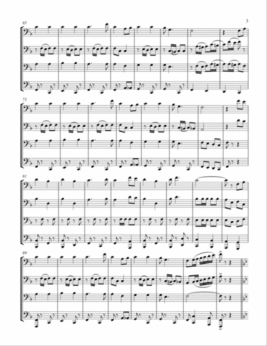 Armed Forces Medley Euphonium scores gallery preview page 3