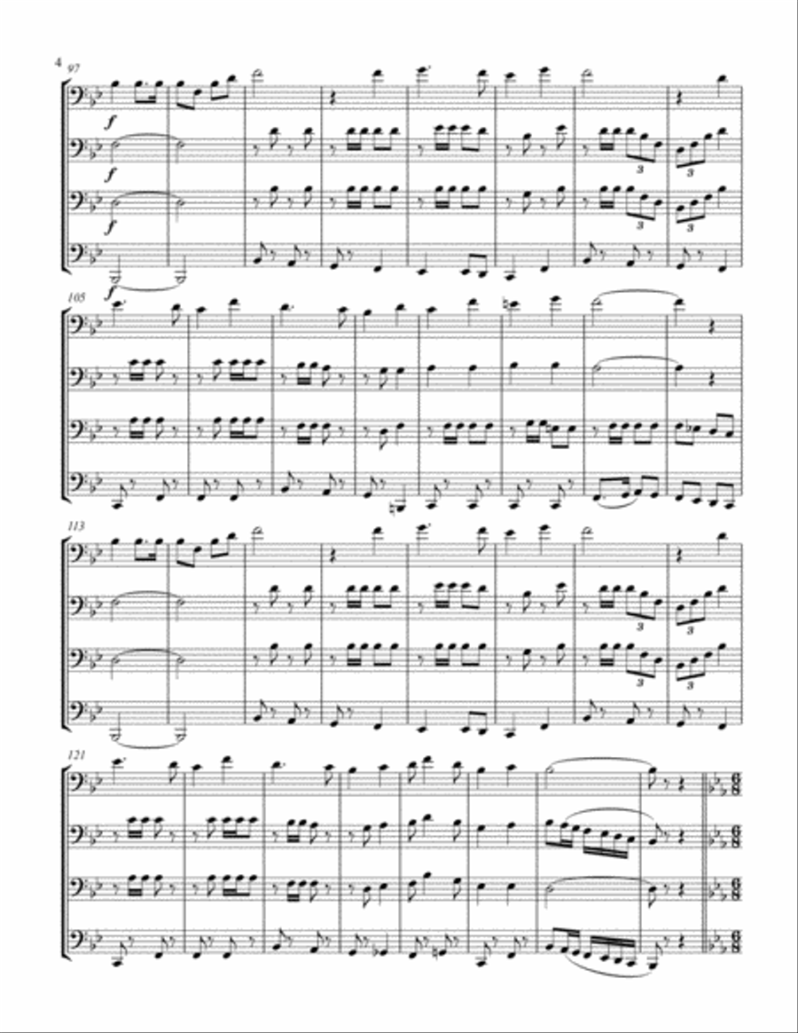 Armed Forces Medley Euphonium scores gallery preview page 4