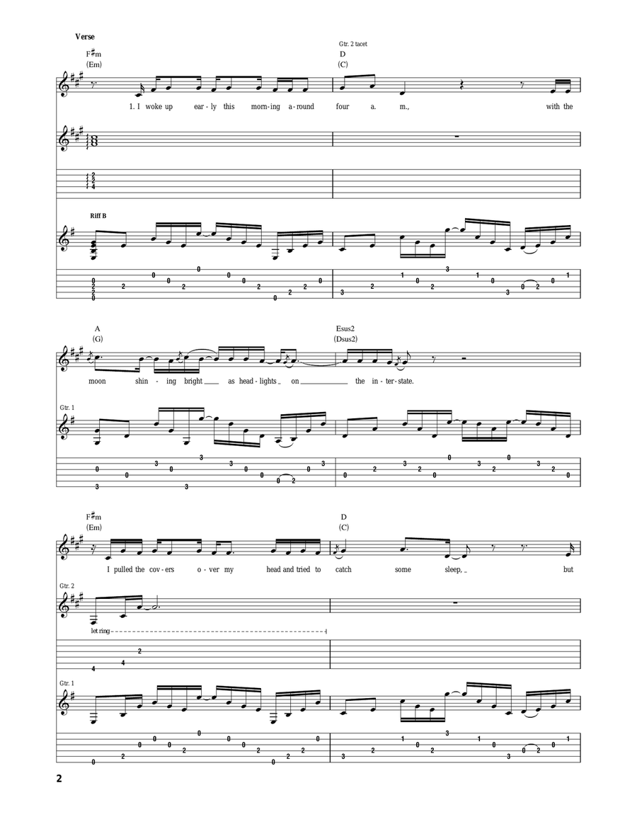 You'll Think Of Me You'll Think Of Me Acoustic Guitar scores gallery preview page 2