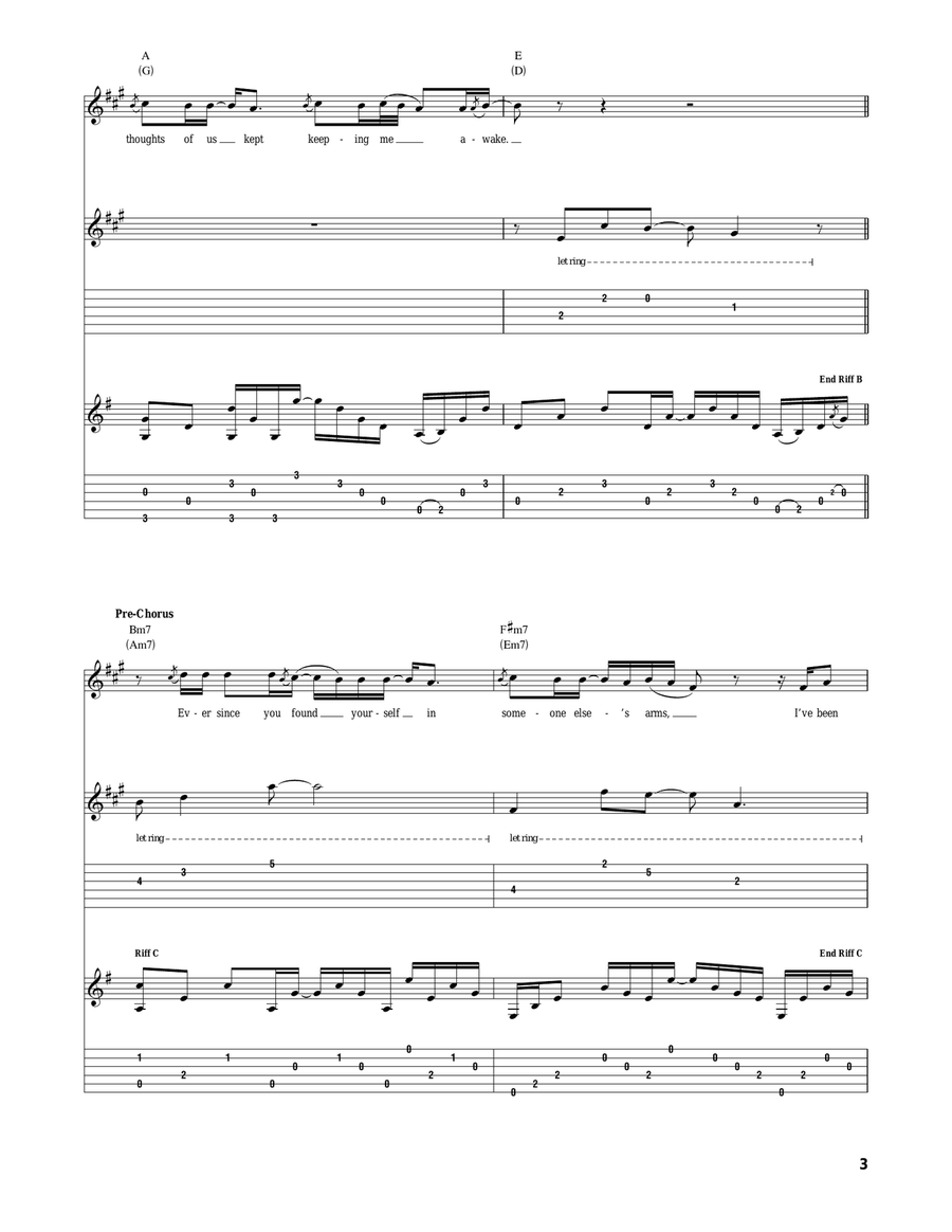 You'll Think Of Me You'll Think Of Me Acoustic Guitar scores gallery preview page 3