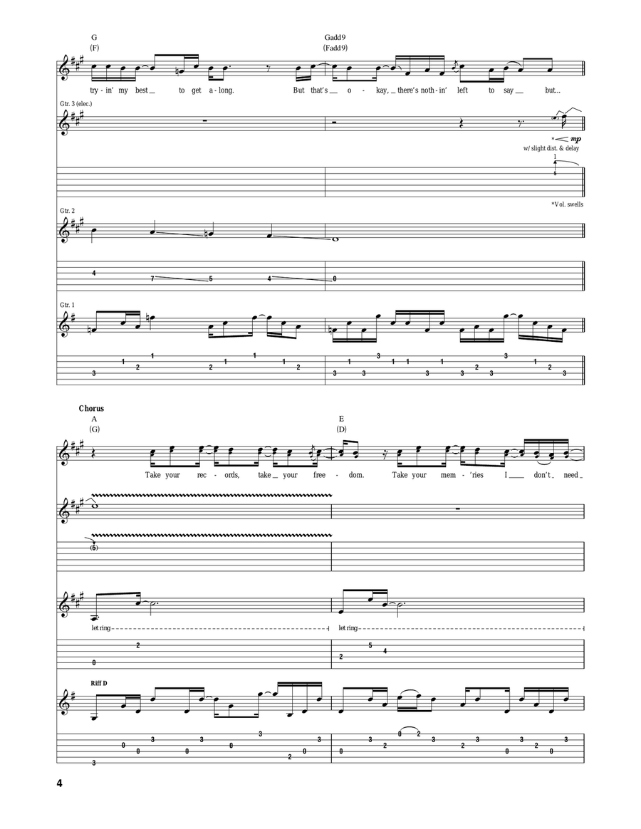 You'll Think Of Me You'll Think Of Me Acoustic Guitar scores gallery preview page 4