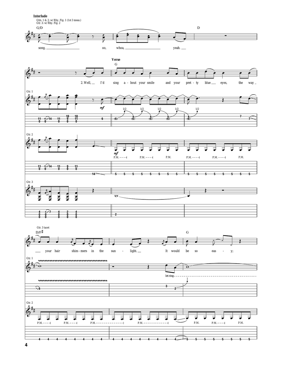Put You In A Song Acoustic Guitar scores gallery preview page 4