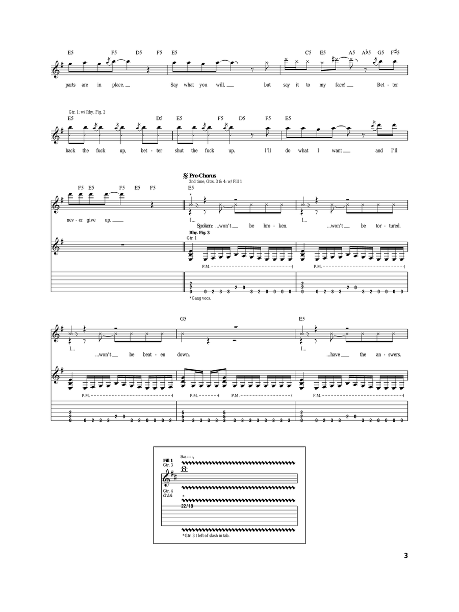 Lift Me Up Lift Me Up Acoustic Guitar scores gallery preview page 3