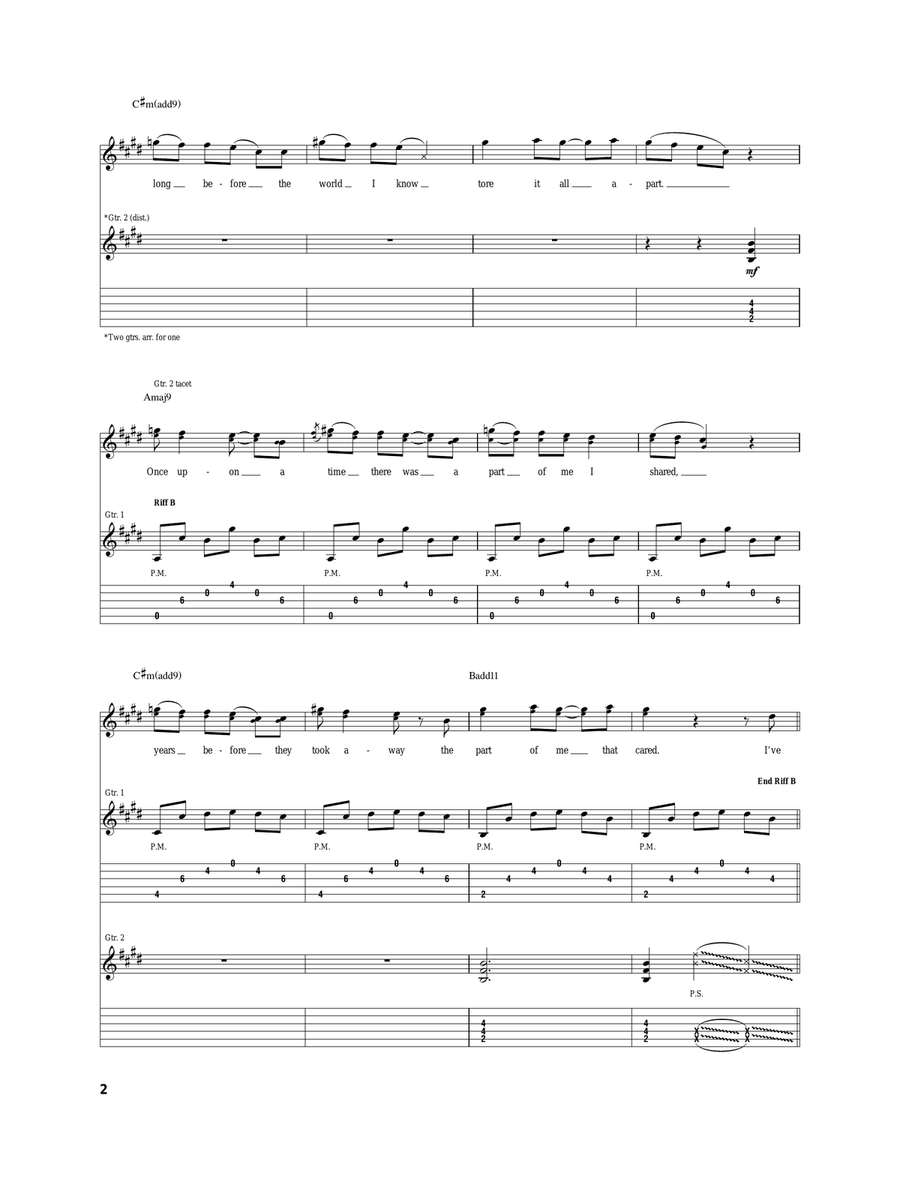 Battle Born Battle Born Acoustic Guitar scores gallery preview page 2