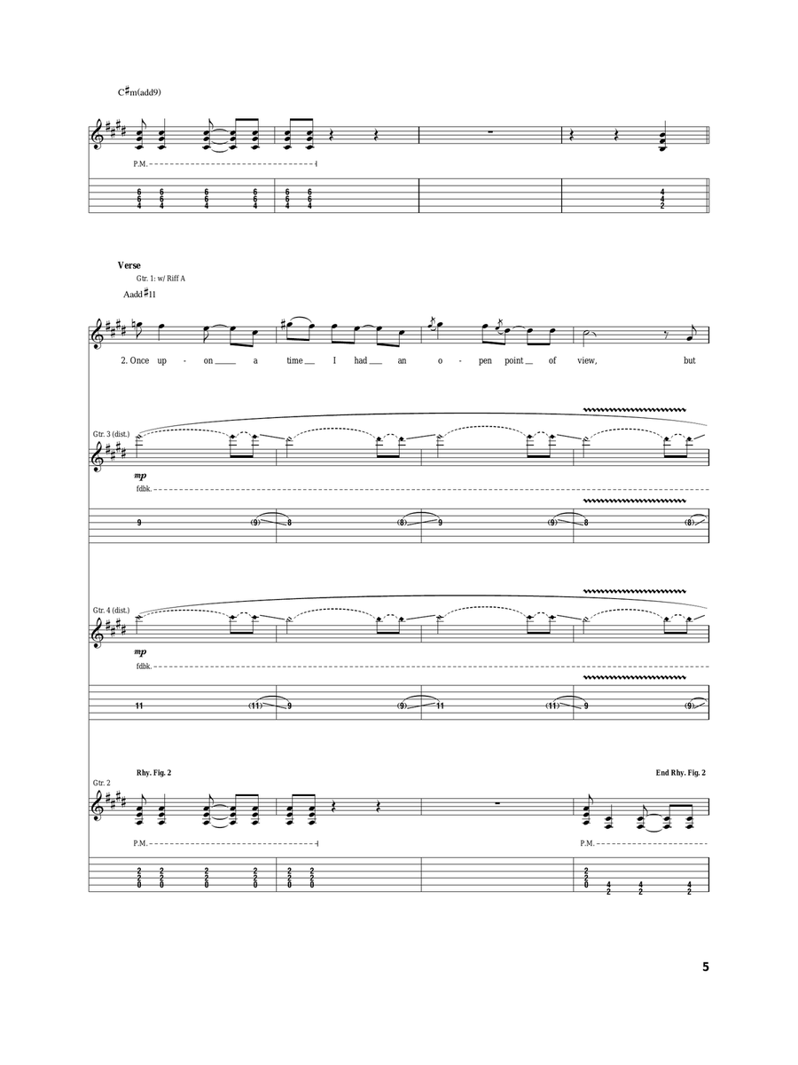 Battle Born Battle Born Acoustic Guitar scores gallery preview page 5
