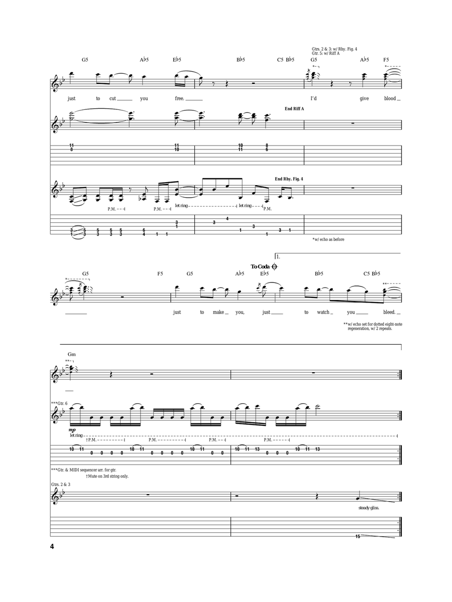 Watch You Bleed Watch You Bleed Acoustic Guitar scores gallery preview page 4