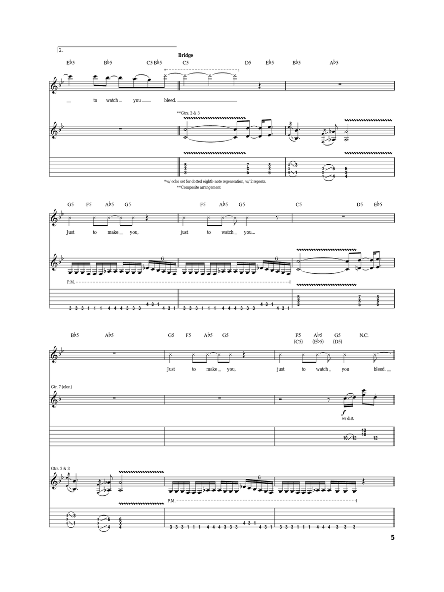 Watch You Bleed Watch You Bleed Acoustic Guitar scores gallery preview page 5