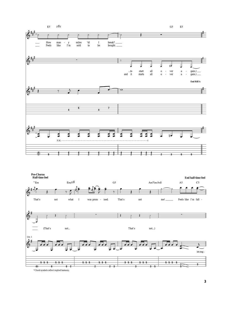 A Day In My Life A Day In My Life Acoustic Guitar scores gallery preview page 3