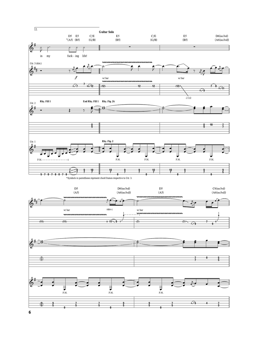 A Day In My Life A Day In My Life Acoustic Guitar scores gallery preview page 6