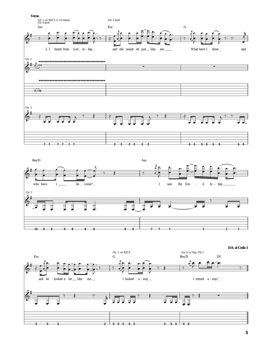 Wrong Side Of Heaven Wrong Side Of Heaven Acoustic Guitar scores gallery preview page 5