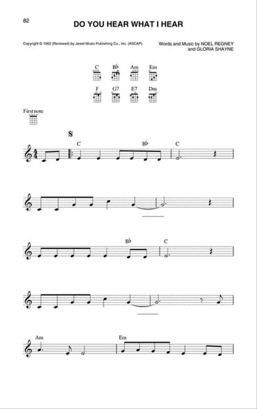 Christmas Ukulele Fake Book Piano scores gallery preview page 3