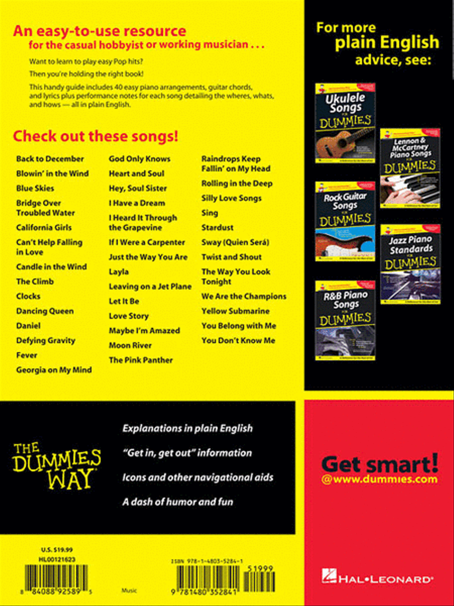 Easy Piano Songs for Dummies Easy Piano scores gallery preview page 2