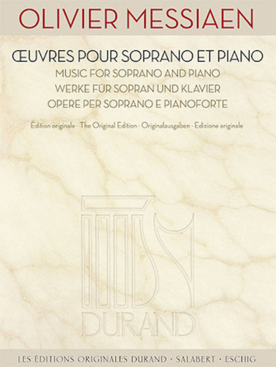 Music for Soprano and Piano [Oeuvres Pour Soprano et Piano] Voice Solo scores gallery preview page 1