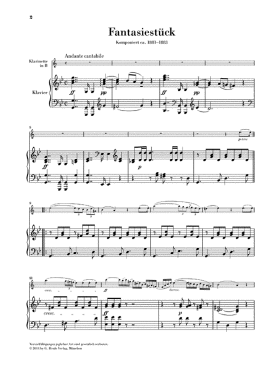 Fantasy Piece in G minor Fantasy Piece in G minor Clarinet Solo scores gallery preview page 2