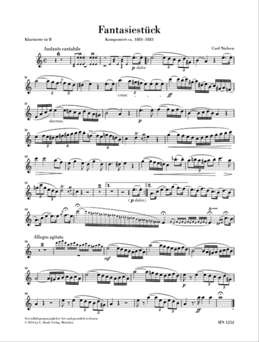 Fantasy Piece in G minor Fantasy Piece in G minor Clarinet Solo scores gallery preview page 3