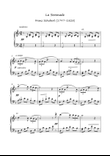 Serenade by Franz Schubert for easy piano