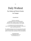 Daily Workout: Key Studies and Practice Routine for Trumpet