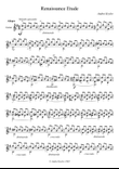 Renaissance Etude for Classical guitar by Andrei Krylov