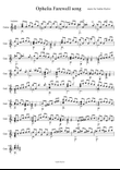 Ophelia Farewell song, music for Classical guitar by Andrei Krylov