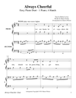 Always Cheerful (Easy Piano Duet - 1 Piano, 4 Hands)