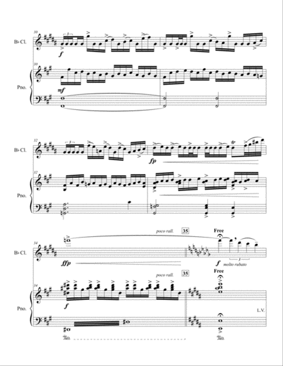 Frostbite Clarinet Solo scores gallery preview page 6