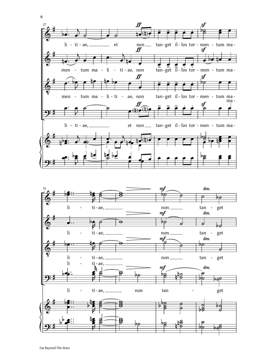 Far Beyond The Stars (Collection) 4-Part scores gallery preview page 4
