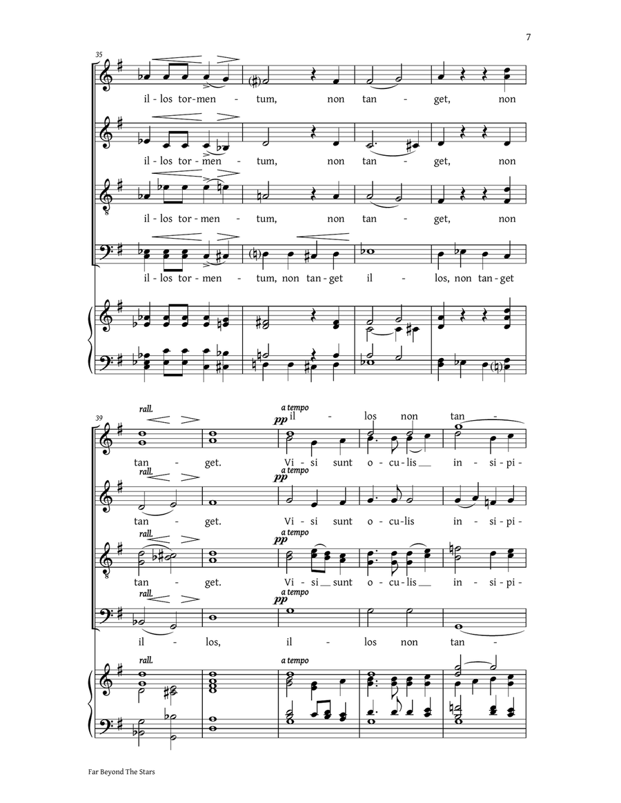 Far Beyond The Stars (Collection) 4-Part scores gallery preview page 5