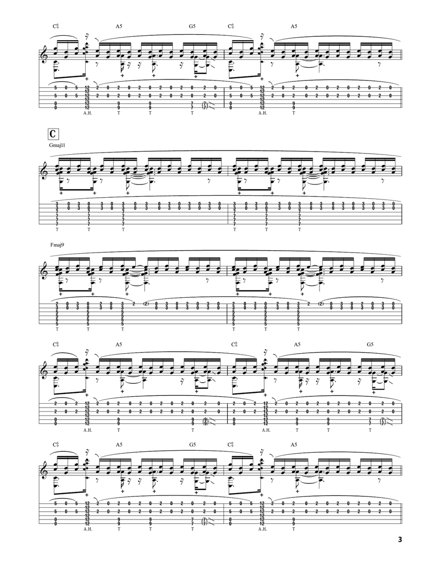 Aerial Boundaries Aerial Boundaries Acoustic Guitar scores gallery preview page 3
