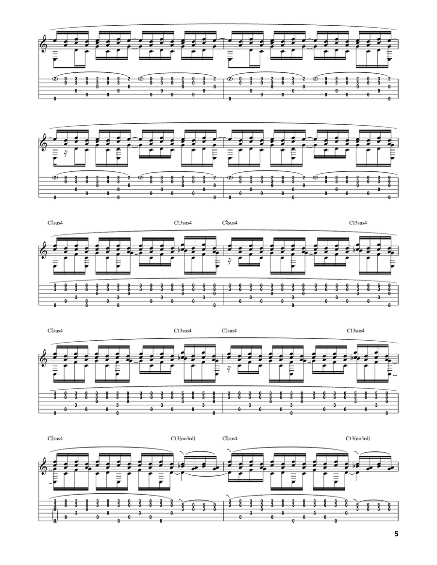Aerial Boundaries Aerial Boundaries Acoustic Guitar scores gallery preview page 5