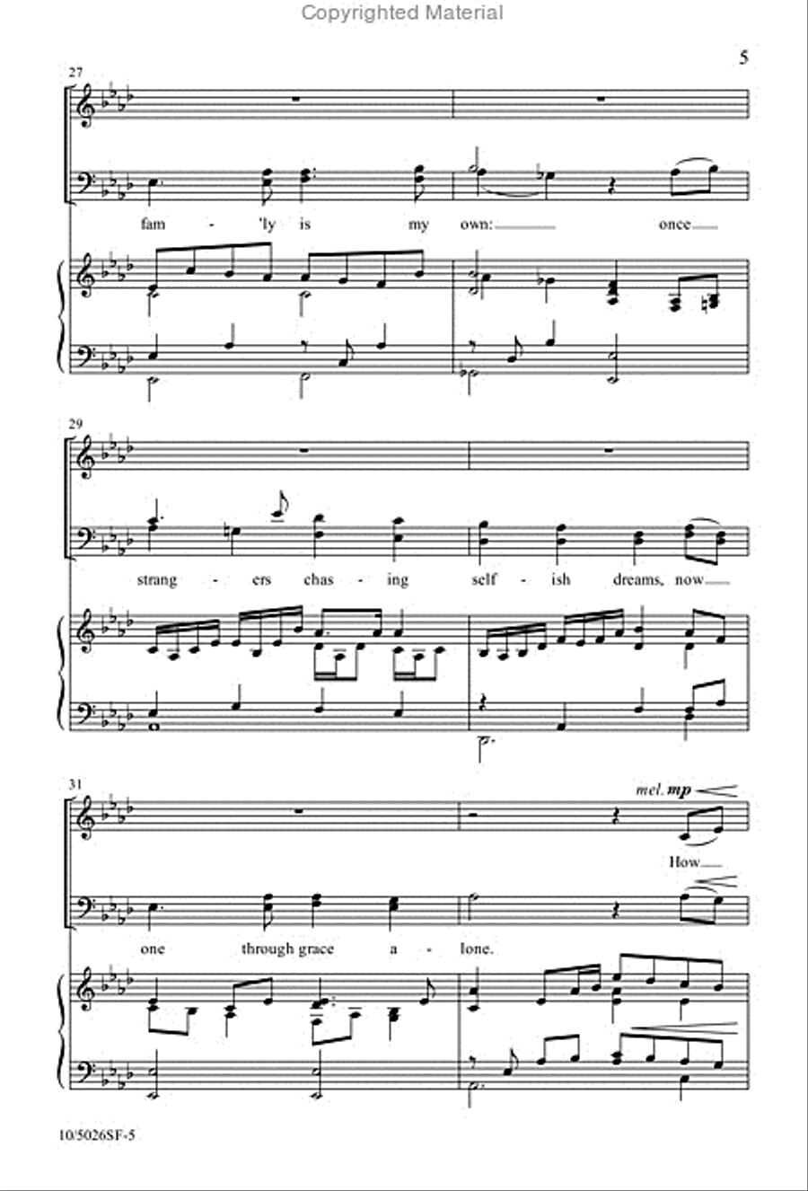 Beneath the Cross Beneath the Cross 4-Part scores gallery preview page 5